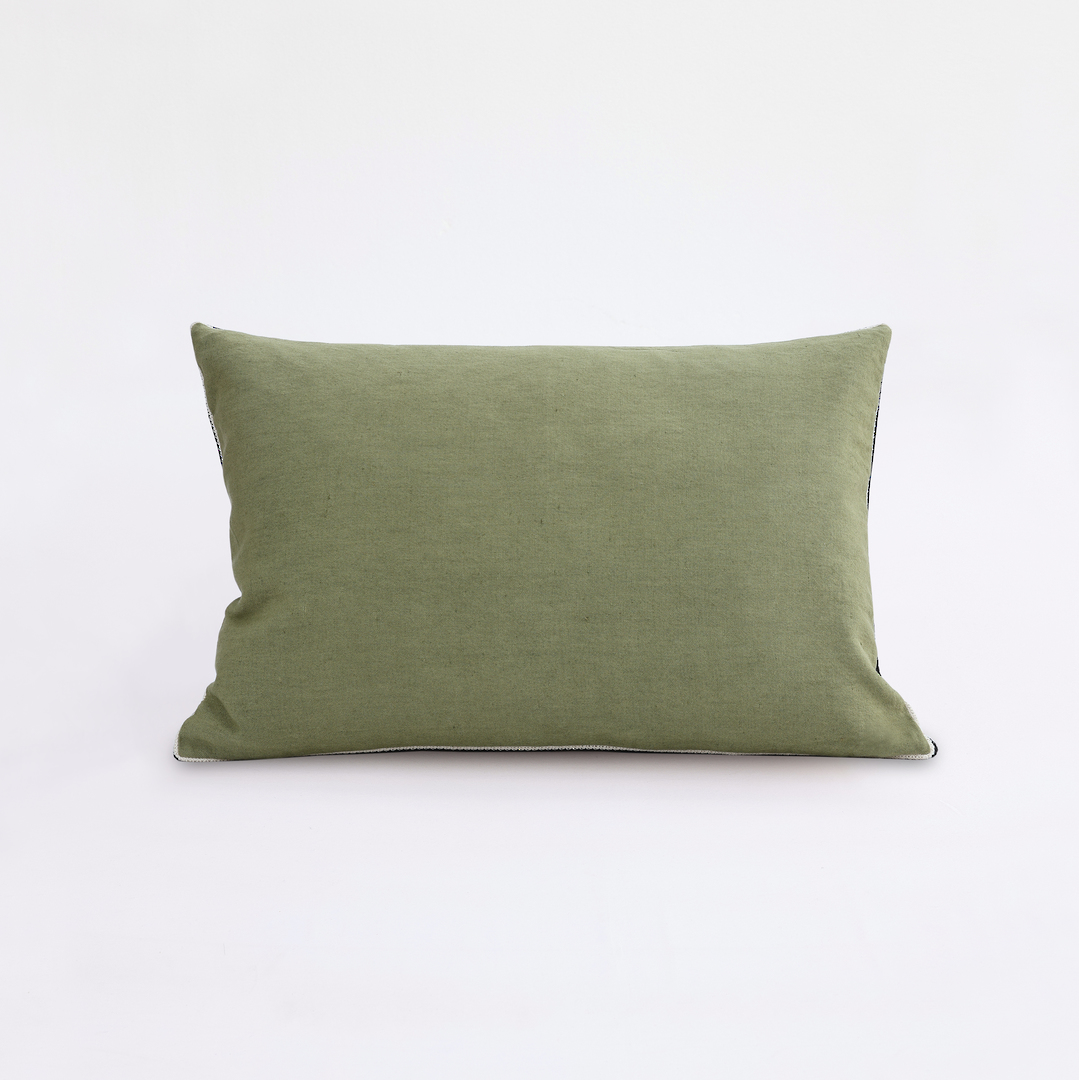 MM Linen | Linea Cushion 60 x 40cm | Leaf image 5